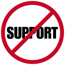 Image result for no more support