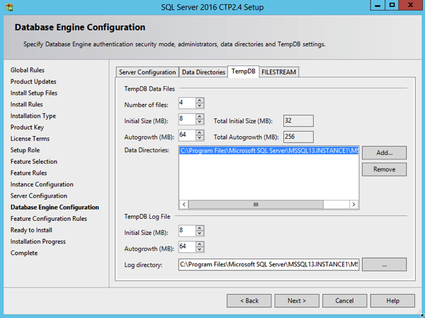 SQLServer TempDb Configuration